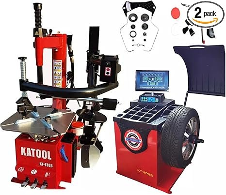 61rUHbSsbUL._AC_SX466_PIbundle-2_TopRight_0_0_SH20.jpg Combo 11: Tire Changer KT-T835 & Wheel Balancer KT-B750 - Image 1
