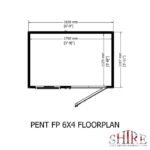 Shire Shiplap 4ft x 6ft Pent Shed - Image 5