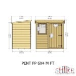 Shire Shiplap 4ft x 6ft Pent Shed - Image 7