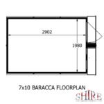Shire Barraca 10ft x 7ft Shiplap Shed - Image 5