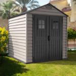 Duramax StoreMax Plus – 7ft x 7ft Plastic Garden Shed in Grey - Image 2