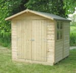 Shire Alderney 7ft x 7ft Apex Garden Shed - Image 2