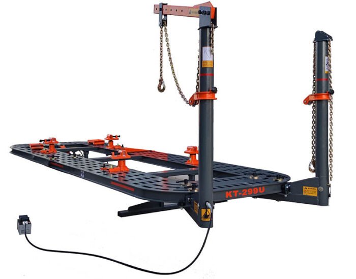 800-600299-700x549-1.jpg KATOOL 22 FEET 2 TOWERS AUTO BODY FRAME MACHINE WITH CLAMPS HOOKS TOOLS CART - Image 1