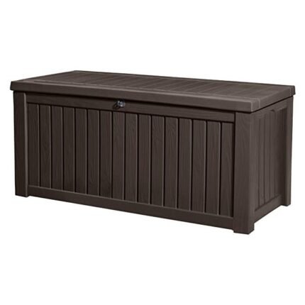 Keter Rockwood Garden Storage Box – Brown – 570L