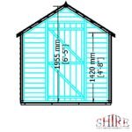 Shire Value Overlap 8ft x 6ft Windowless Shed with Single Door - Image 5