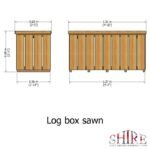 Shire Pressure 4ft x 2ft Treated Log Box – Sawn Timber - Image 6
