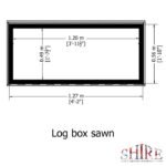 Shire Pressure 4ft x 2ft Treated Log Box – Sawn Timber - Image 5