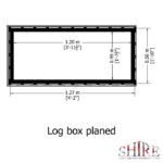Shire Pressure Treated 4ft x 2ft Log Box – Planed Timber - Image 5