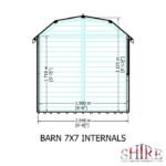 Shire Shiplap 7ft x 7ft Barn Shed - Image 7
