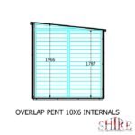 Shire Overlap 10ft x 6ft Pent Shed - Image 6