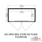 Shire Shiplap 3ft x 6ft x 4ft 8in Bike Storage – No Floor - Image 5