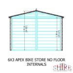 Shire Shiplap 3ft x 6ft x 4ft 8in Bike Storage – No Floor - Image 6