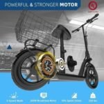 Hiboy MAX Pro Electric Scooter, 46.6 Mi Long Range, 22 MPH Power by 650W MAX Motor, 11” Pneumatic Tires, Split Hub Design, Dual Suspension, 265lbs MAX Load, Commuting Electric Scooter for Adults - Image 3