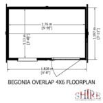 Shire Overlap 4ft x 6ft Reverse Apex Shed - Image 4