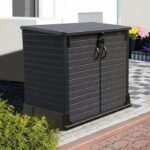 Duramax StoreAway Cedargrain Plastic Garden Storage Box – 850L – Grey