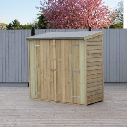 Shire Pent Overlap 3ft x 6ft Shed with Double Doors – Pressure Treated