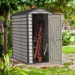 Duramax Evermore – 4ft x 6ft Plastic Garden Shed in Grey