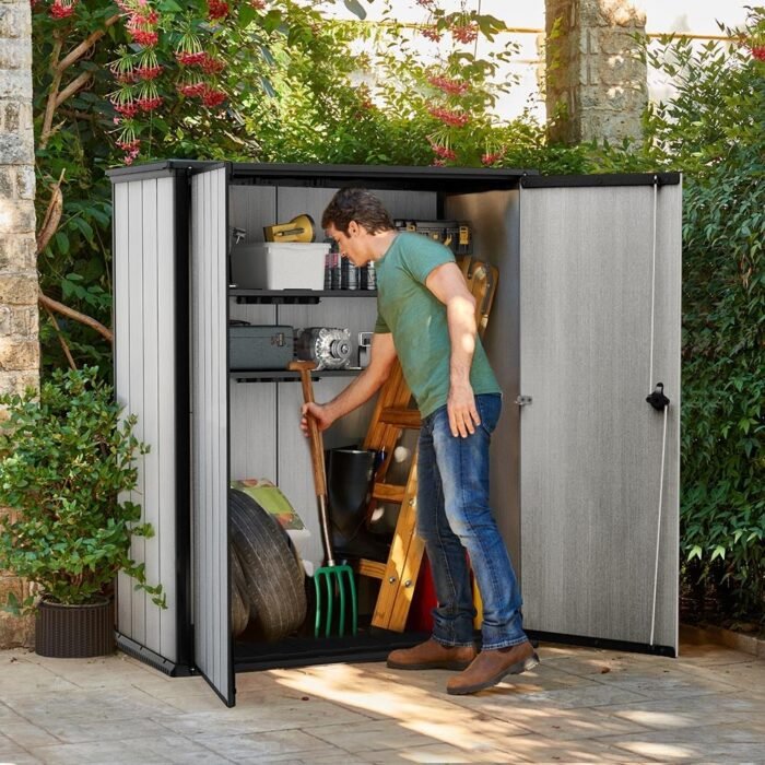 Highstoreplus_08_0f197919-358f-4c8e-8880-42964a3462ff-700x700-1.jpg Keter Hi Store+ Garden Storage Box Shed - Image 1