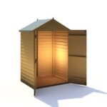 Shire Overlap 4ft x 3ft Shed with Double Doors – Windowless - Image 3