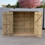 Shire Pent Overlap 3ft x 6ft Shed with Double Doors – Pressure Treated - Image 2
