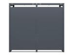 Anthracite Grey Solid Panel Wheelie Bin Storage – Double Bin Store - Image 6