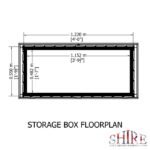 Shire Shiplap 4ft x 2ft Storage Box - Image 3
