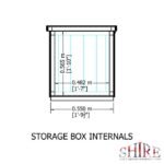 Shire Shiplap 4ft x 2ft Storage Box - Image 4