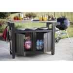 Keter Unity XL BBQ Table Double – Anthracite. - Image 2