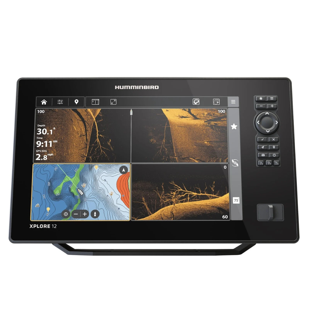 Untitled-design-24.png Humminbird XPLORE 12 CMSI+ CHIRP MEGA SI Fish Finder/Chartplotter - Image 1