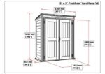 Duramax YardMate Plus Pent – 5ft x 3ft Plastic Garden Shed in Grey - Image 7
