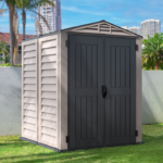 Duramax YardMate Plus – 5ft x 5ft Plastic Garden Shed in Grey
