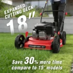 PowerSmart DB8618C 18-Inch 144cc Gas Push Lawn Mower with Grass Bag - Image 2