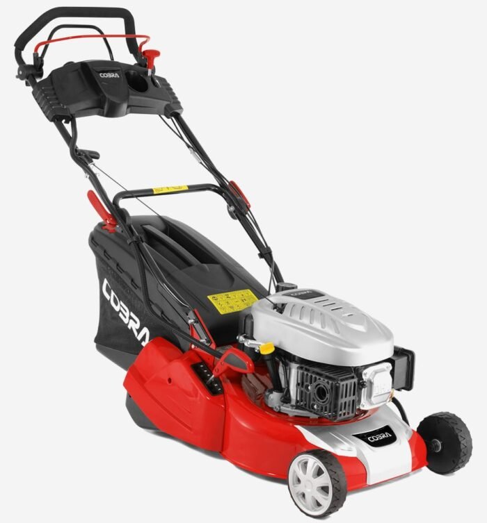 cobra-rm40spce-petrol-lawnmower-rear-roller-700x753-1.jpg Cobra RM40SPCE Petrol Lawnmower Self Propelled Rear Roller – Key Start - Image 1