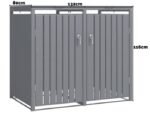 Wood Effect Wheelie Bin Storage – Double Bin Store - Image 7