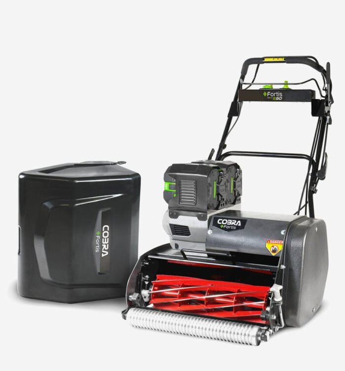 fortis20FTE_new_large_7a9c8c3f-3ee3-4323-b318-b05b11bdc1cd-700x753-1.jpg Cobra Fortis 20FTE Cordless Fine Turf Cylinder Mower 51cm - Image 1