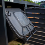 Wood Effect Wheelie Bin Storage With Planter- Double Bin Store - Image 4