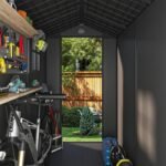 Pro Grade 6ft x 8ft Premium Plastic Double Door Garden Shed – Grey Wood Touch Texture - Image 7