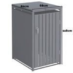 Wood Effect Wheelie Bin Storage – Single Bin Store - Image 7