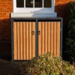 Wood Effect Wheelie Bin Storage – Double Bin Store