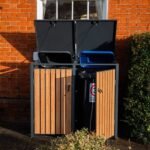 Wood Effect Wheelie Bin Storage – Double Bin Store - Image 2