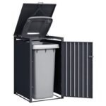Anthracite Grey Wheelie Bin Storage – Single Bin Store - Image 3