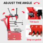 KT-T850 Tilt-Arm Wheel Clamp Tire Changer Machine - Image 3