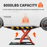 KATOOL 8000 lbs Mid Rise Scissor Lift Electric 220v 47” Release Auto Lift Car Lift - Image 5