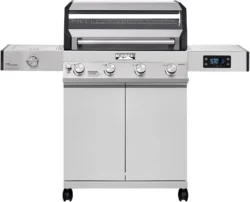 Monument Grills Eminence 405 |Tech Stainless Propane Gas Grills Eminence 405 & Cast Iron Cooking Plate