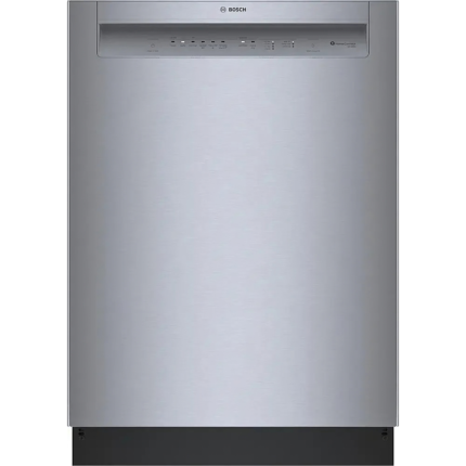 Bosch – 100 Series 24″ Front Control Smarts Built-In Hybrid Tub Dishwashers with PureDry, 50 dBA – Stainless Steel